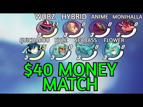 GUICHABOU, FLOWER, SEABASS, RYZE vs MONIHALLA, ANIME, HYBRID, WUBZ - $40 Money Match - Crew Battle