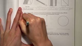 Eureka Math Grade 3 Module 5 Lesson 3 Homework | #fractions #kidsmath #mathwithaubrey