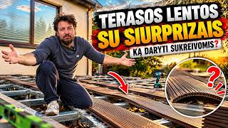 Terasos lentos su siurprizais. Ką daryti su kreivomis?