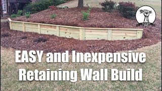 Building an Easy and Inexpensive Retaining Wall