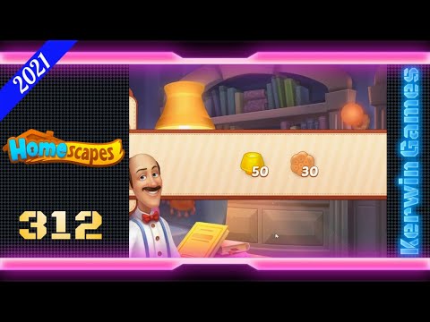 Homescapes Level 312 - No Boosters - 15 moves (2021)