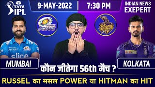 IPL 2022-MI vs KKR 56th Match Prediction,SWOT Analysis,Playing 11,Fantasy Team and Much More