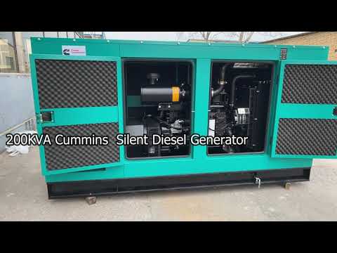 Original 200kva Cummins silent diesel generator Cummins engine model 6CTA8.3-G1 Stamford Alternator