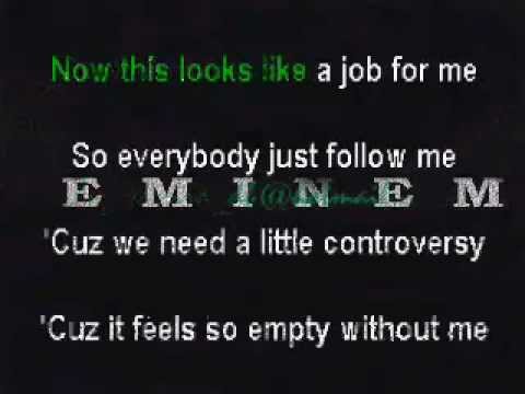eminem - Without Me KARAOKE lyrics