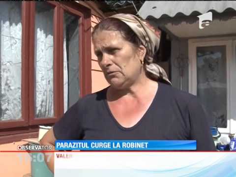 Revoltă într-un sat din Vrancea, după ce un parazit de 20 de centimetri a fost găsit în apa de