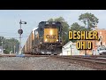 CSX Trains At Deshler Ohio