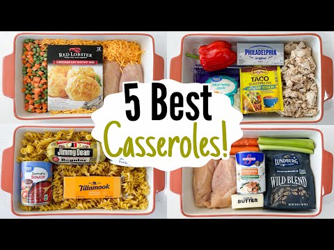 BEST OVEN BAKED MEALS | 5 Super Quick & EASY Casserole Dinner Recipes! | Julia Pacheco