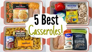 BEST OVEN BAKED MEALS | 5 Super Quick & EASY Casserole Dinner Recipes! | Julia Pacheco
