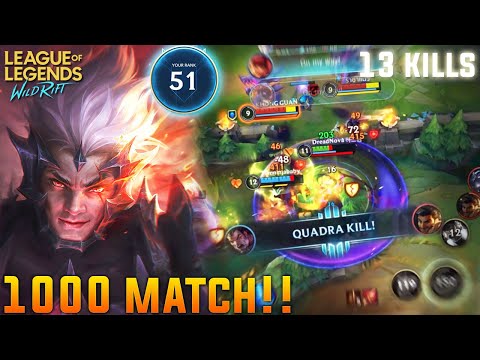 THIS IS WHAT 1000 MATCH DARIUS LOOK LIKE!! | TOP GLOBAL DARIUS GAMEPLAY | WILDRIFT