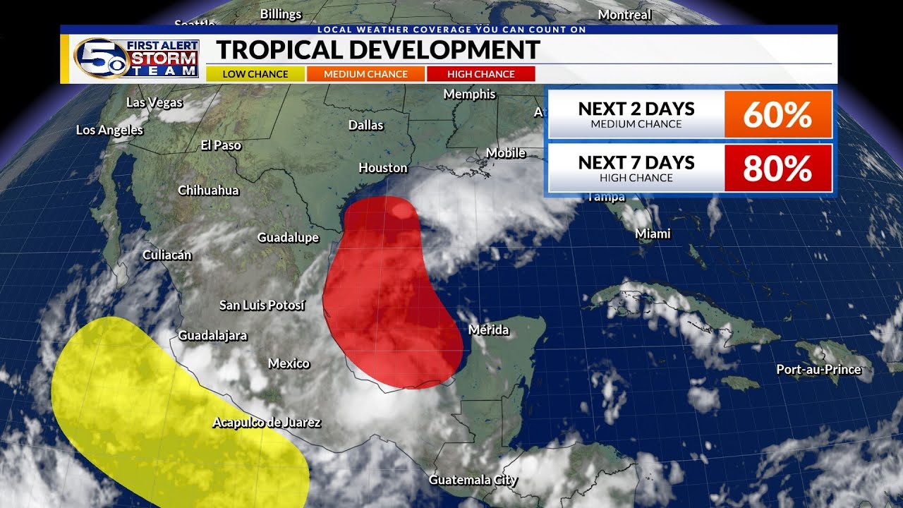 Depression likely to form in the western Gulf of Mexico: Saturday 7p Update