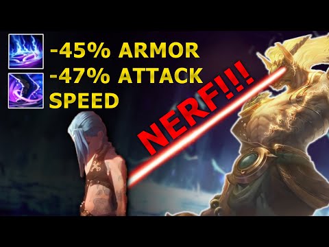 Nasus support debuffs the enemy into the ground with point and click abilities