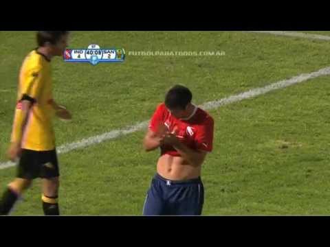 Se lo negó el travesaño. Independiente 4 - Santamarina 2. Copa Argentina. FPT