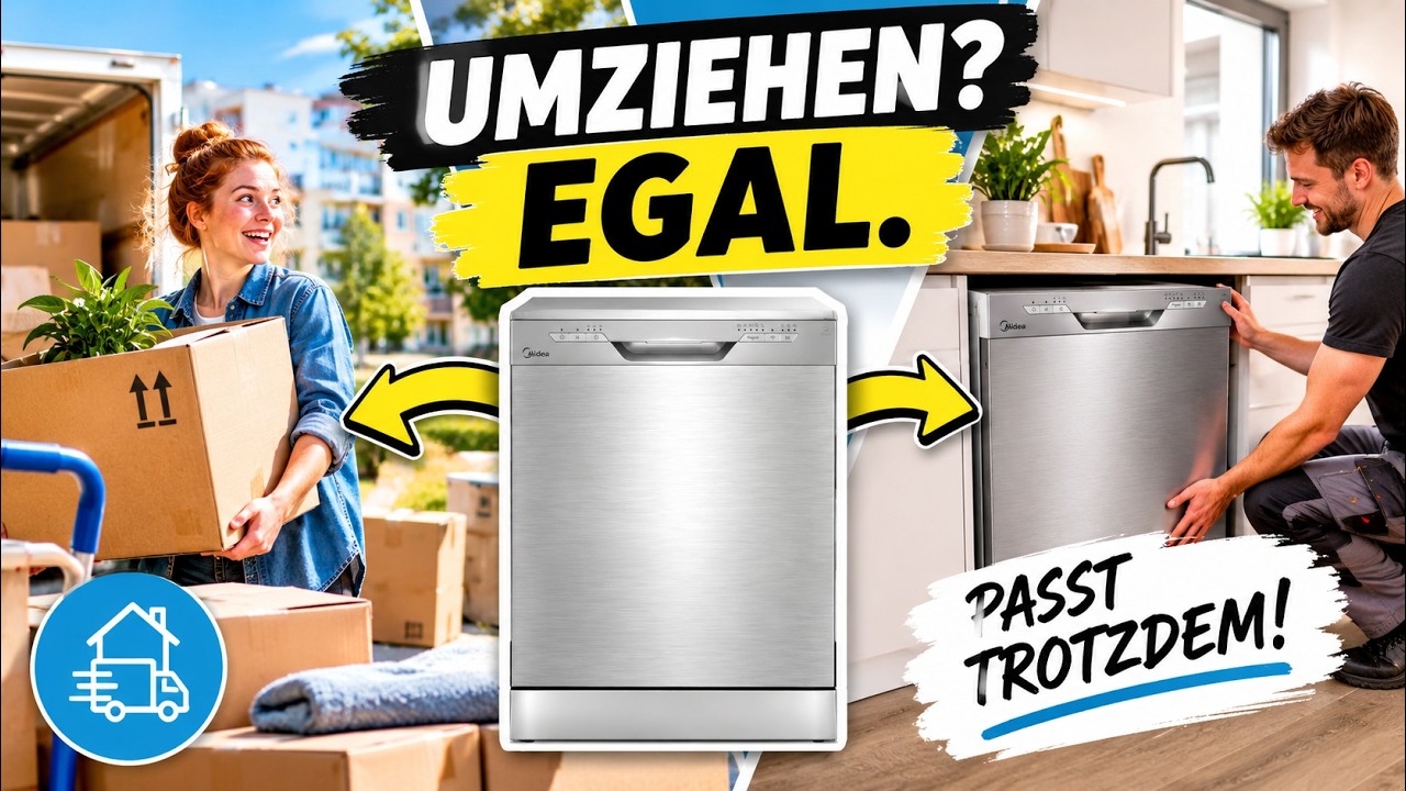 Freistehend oder Unterbau? Midea SF 3.60N PRO Geschirrspüler (60 cm) im Test