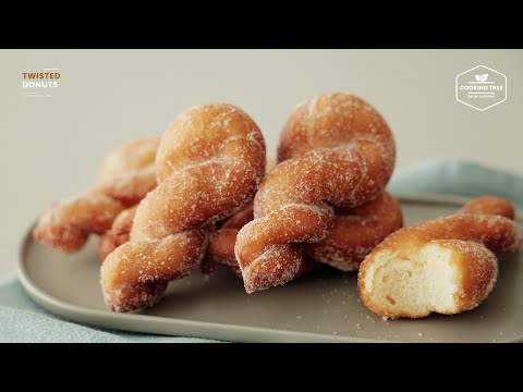 사 먹는 것보다 맛있어요!👍🏻 쫄깃한 꽈배기 만들기 : Chewy Twisted Donuts * Kkwabaegi Recipe | Cooking tree