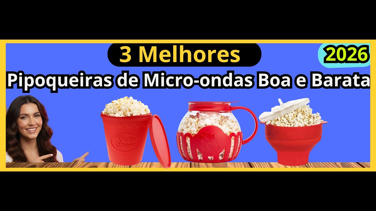 (NOVO)Qual Pipoqueira de Micro-ondas Comprar?As 3 Melhores Pipoqueiras de Micro-ondas Boa e Barata
