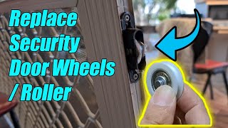 How to Replace a Sliding Screen Door Roller (Security Door Wheel)