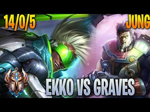 Ekko Jungle vs Graves - KR Challenger 10.22