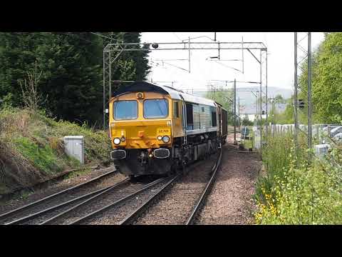 Class 66709 (Sorrento) at Westerton with a train movement from Glen Douglas M. O. D. (4/ 5/ 2017)