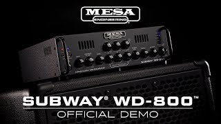 MESA/Boogie Subway WD-800 Bass Amp Official Demo