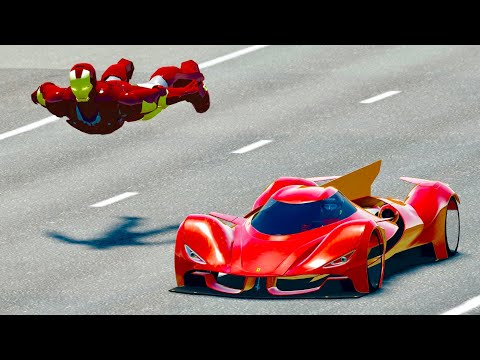 Iron Man Mark 46 vs Ferrari Piero LM 2025 - Drag Race 20 KM