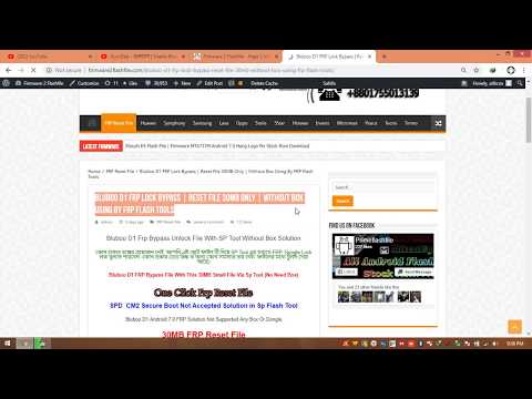 Bluboo D1 FRP Unlock Solution With SP Flash Tool With 30MB File Easy Work Solution