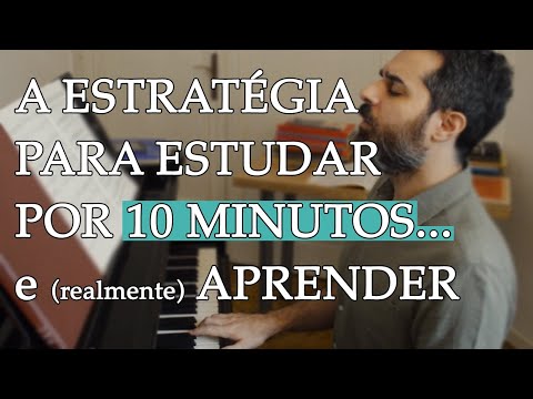 10 minutos por dia pra estudar piano? No problema