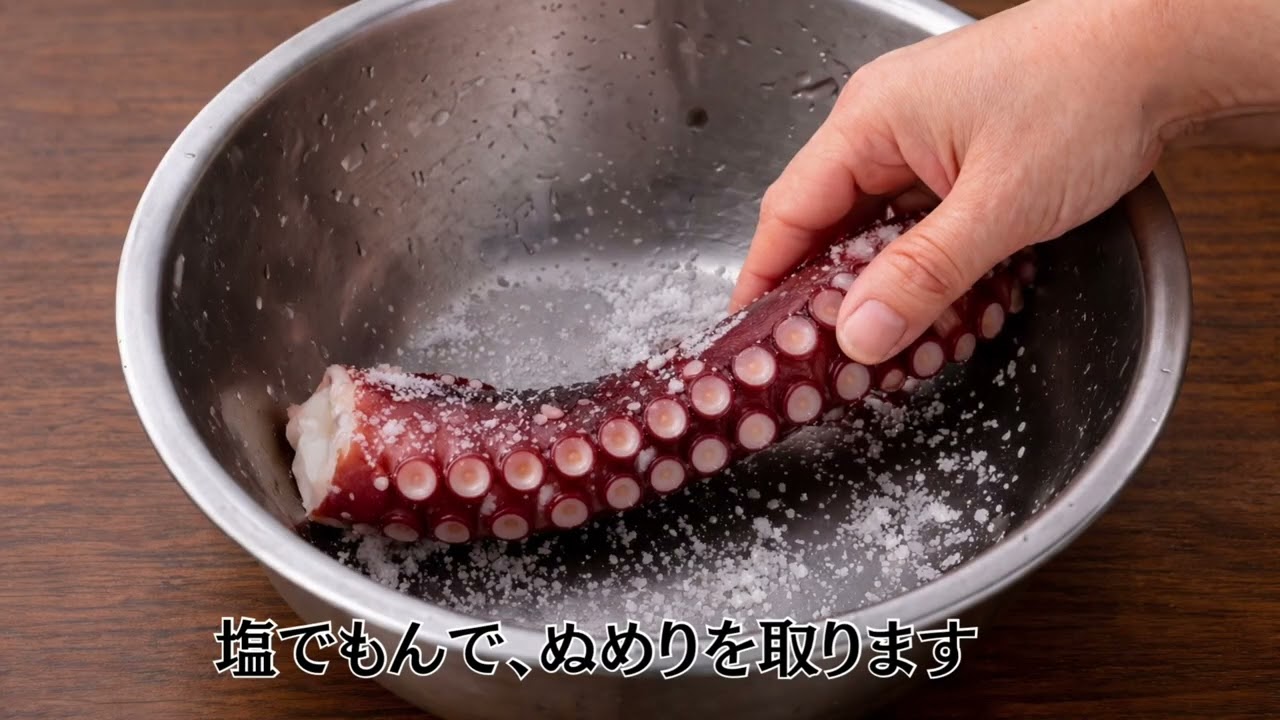 70代でもやわらか タコのぶつ切り｜簡単・やわらか調理法