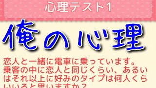 【心理テスト】俺ってどんなやつなんだろ