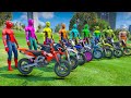 SPIDERMAN MOTORCYCLE IMPOSSIBLE RAMP CHALLENGE CHOOSE THE RIGHT DOOR