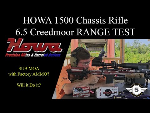 Howa 1500 6.5 Creedmoor Carbon Fiber Chassis Rifle RANGE TESTING MOA Accuracy with Factory Loads?