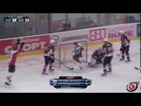 Dinamo Juniors - Zemgale/LLU (3:4) vārtu guvumi (05.02.2014)