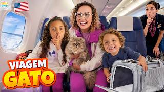 LEVAMOS O GATINHO MISTERIOSO PARA OS ESTADOS UNIDOS - FAMÍLIA BELLA E LUCCA SHOW