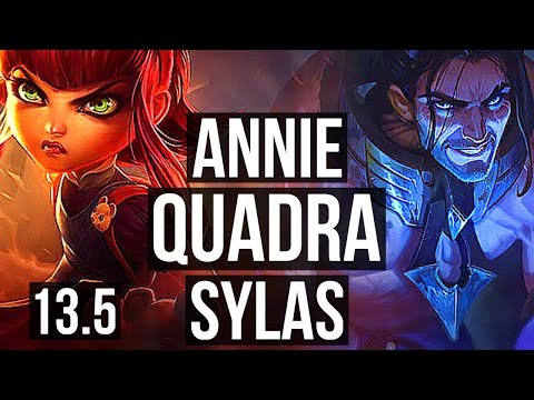 ANNIE vs SYLAS (MID) | Quadra, 7 solo kills, Legendary, 500+ games | KR Master | 13.5