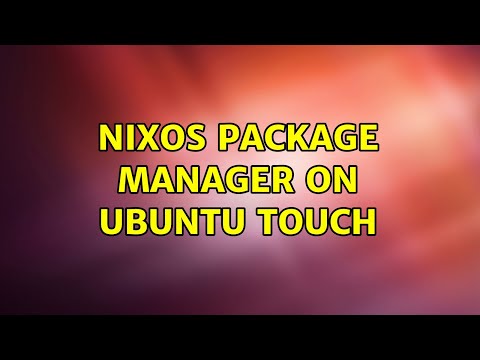 Nixos package manager on Ubuntu touch