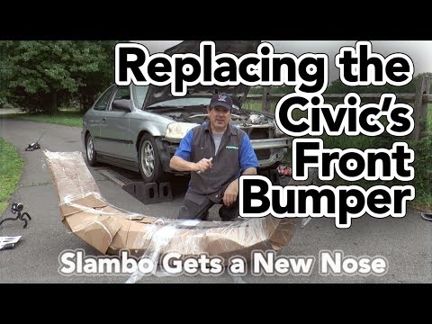 Honda Civic Front Bumper Replacement - Slambo Gets a New Nose