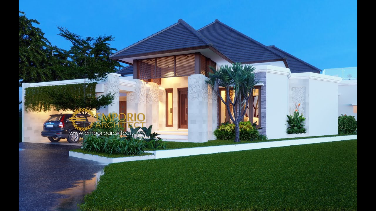 Video 3D Desain Rumah Villa Bali 1 Lantai Bapak Taufik Hidayat