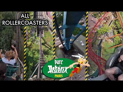 Alle Achterbahnen im Parc Astérix! (Onride / POV)