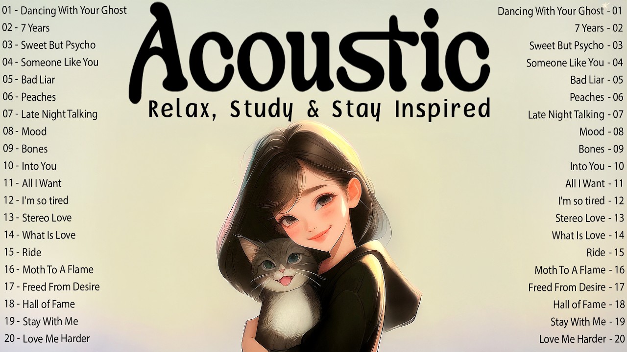 Acoustic Songs 2026 with Lyrics for a Calm Morning 🌿 Relax, Study & Stay Inspired