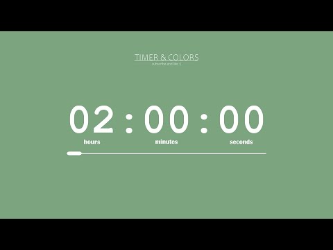 ⏰ 2 Hour Timer / Sweet Green Screen 🌿 / Countdown / Best Aesthetic Timer for Studying