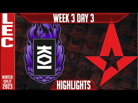 KOI vs AST Highlights | LEC Winter 2023 W3D3 | KOI vs Astralis