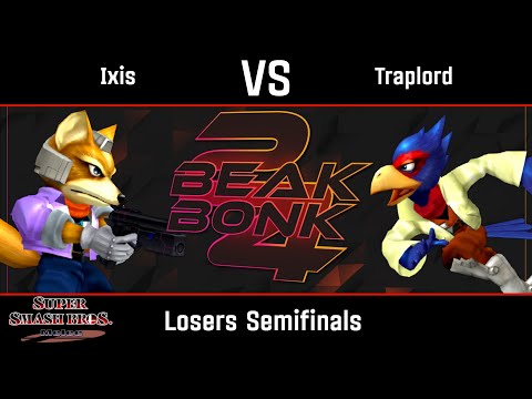 Ixis (Fox) vs Traplord (Falco) - Melee Losers Semifinals - Beak Bonk 2024