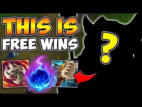 This top laner is literally FREE WINS and it's not fair... (Solo Baron at 20 Minutes)