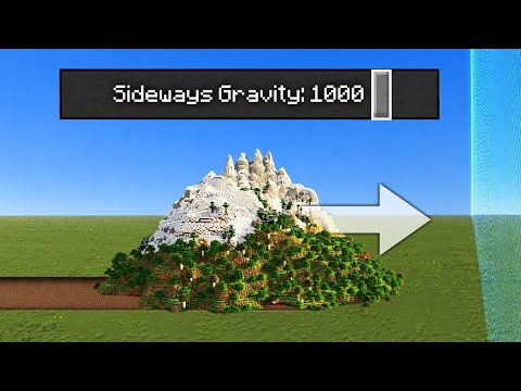 Sideways gravity in Minecraft