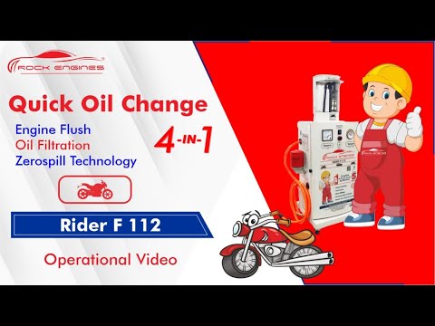 RIDER F-112 Oil Change & Engine Flushing Machine and OIl Filteration for Bikes & Cars