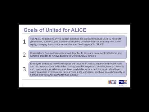 ALICE Populations: Asset Limited, Income Constrained, Employed