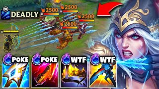 Ashe but I build lethality and my Arrows are RAZOR Sharp! (ONE W = HALF YOUR HP)