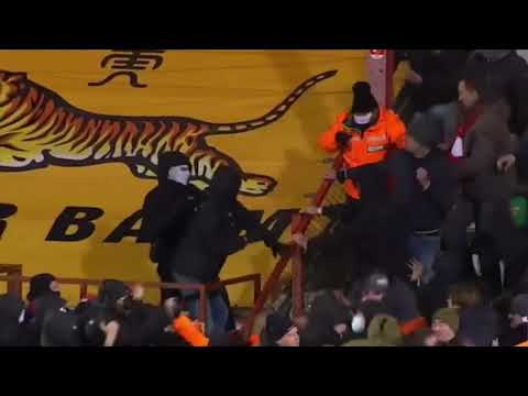 Hooligans KV Kortrijk- SV Zulte Waregem