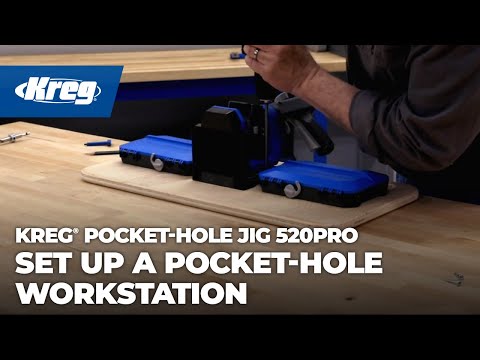 Set up a pocket-hole workstation