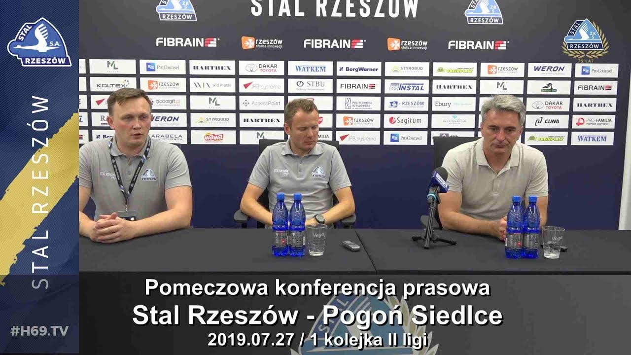 WIDEO: Stal Rzeszów - Pogoń Siedlce 3-2 [KONFERENCJA]