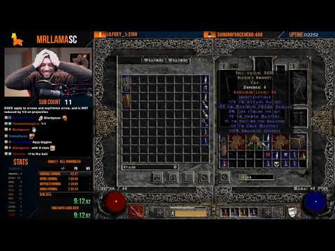 Diablo 2 - Hell Randomizer Enchant Sorceress Level 80 Rush!
